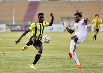  بـ 10 لاعبين  البنك الأهلي  يتعادل مع المقاولون العرب  1/1  في الدوري