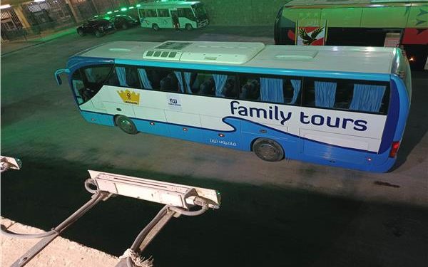 حافلة الترجي تصل استاد القاهرة استعدادًا لمواجهة الأهلي بدوري الأبطال