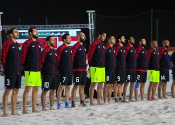 منتخب الشاطئية يفوز على عمان ويتصدر مجموعته فى كأس العرب