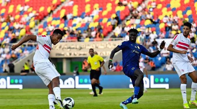 انطلاق مباراة الزمالك والشباب السعودي في البطولة العربية