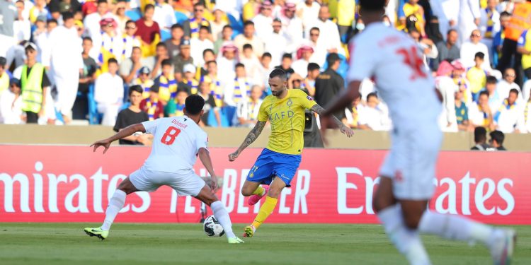 الزمالك يتعادل مع النصر السعودي سلبياً في الشوط الاول