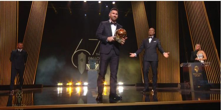ليونيل ميسي يحصد جائزة الكرة الذهبية 2023