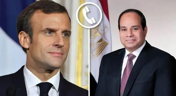 عبر الهاتف .. الرئيس السيسي ونظيره الفرنسي يبحثان وقف التصعيد في غزة