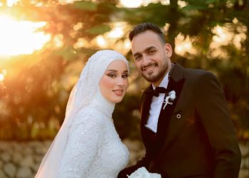 بالصور.. بعد قصة حب طويلة.. علا غنيم تحتفل بزواجها على علاء حسين طنطاوي