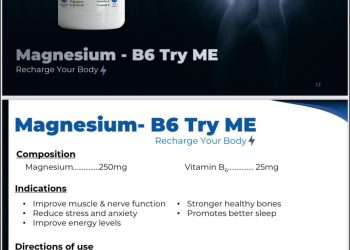 فوائد ماغنسيوم ب6 من تراي مي لصحة العضلات والنفس وتحسين جودة النوم