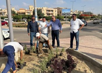 رئيس جهاز مدينة الشروق يطور ويعزز المظهر الجمالي والبيئة الصحية للمنطقة 