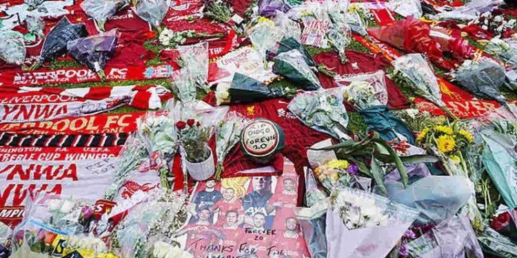 كل نجوم ليفربول الانجليزي فى الوداع الأخير لـ ديوجو جوتا بالبرتغال |صور