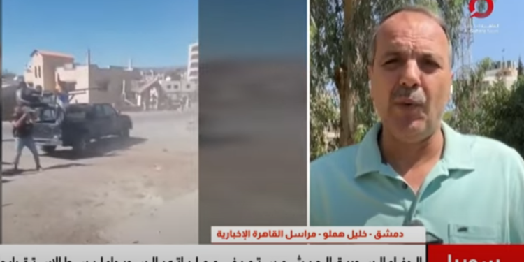 القوات السورية تفرض وجودها بمنطقة السويداء لـ بسط الاستقرار والامن