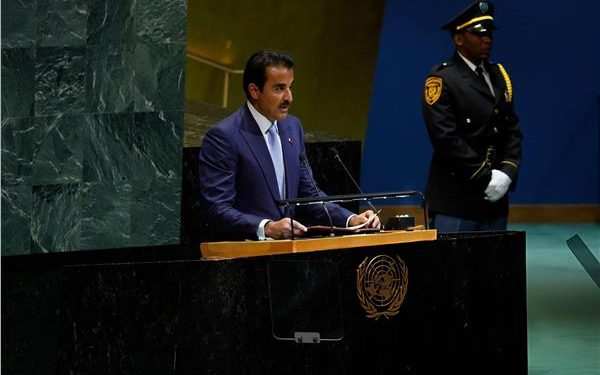 أمير قطر : إسرائيل تفرض منطق القوة على حساب النظام الدولي وما يحدث فى غزة “حرب إبادة”