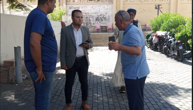 المهندس أحمد مكي يقود حملة لرفع الإشغالات والتفتيش على المحال بالشيخ زايد