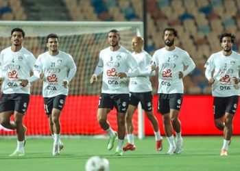 منتخب مصر يخوض تدريبه باستاد القاهرة استعدادا لمواجهة غينيا بيساو
