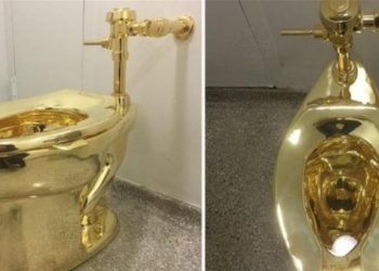 عيار 18 قيراطًا ..مرحاض أمريكا الذهبي معروض للبيع في مزاد .. تفاصيل وزنه وسعره