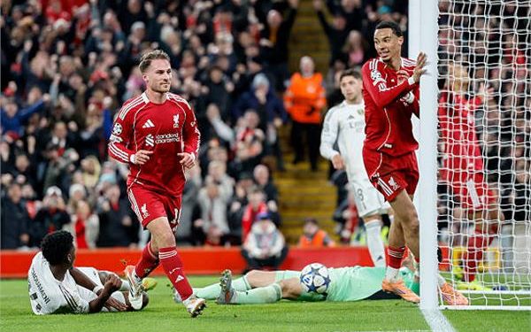 محمد صلاح يقود ليفربول للفوز على ريال مدريد بشق الانفس بدورى الابطال