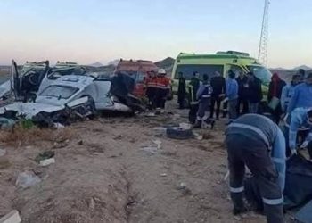 إصابة شخصين في حادث إصطدام سيارة بعمود إنارة بقرية طبهار بمحافظة الفيوم