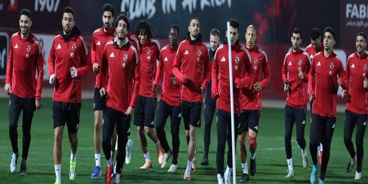 الأهلي يختتم استعداده لموقعة الترجي التونسي بإياب دورى الابطال