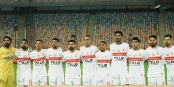 الزمالك بالزي الأبيض ضد أوتوهو بطل الكونغو