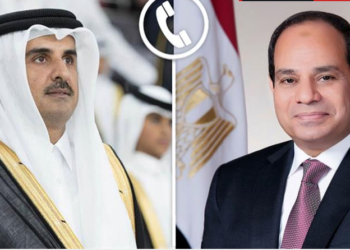 الرئيس عبد الفتاح السيسي يجري اتصالًا هاتفيًا بأمير دولة قطر