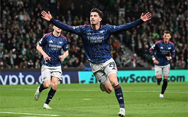 آرسنال يقسو على سبورتنج لشبونة البرتغالي بهدف ويضع قدما بنصف نهائي دوري الأبطال